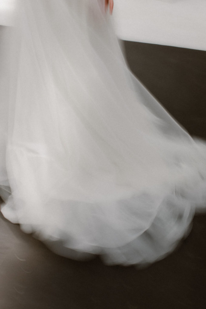 Photo de la jupe de la robe Héléna, flou artistique