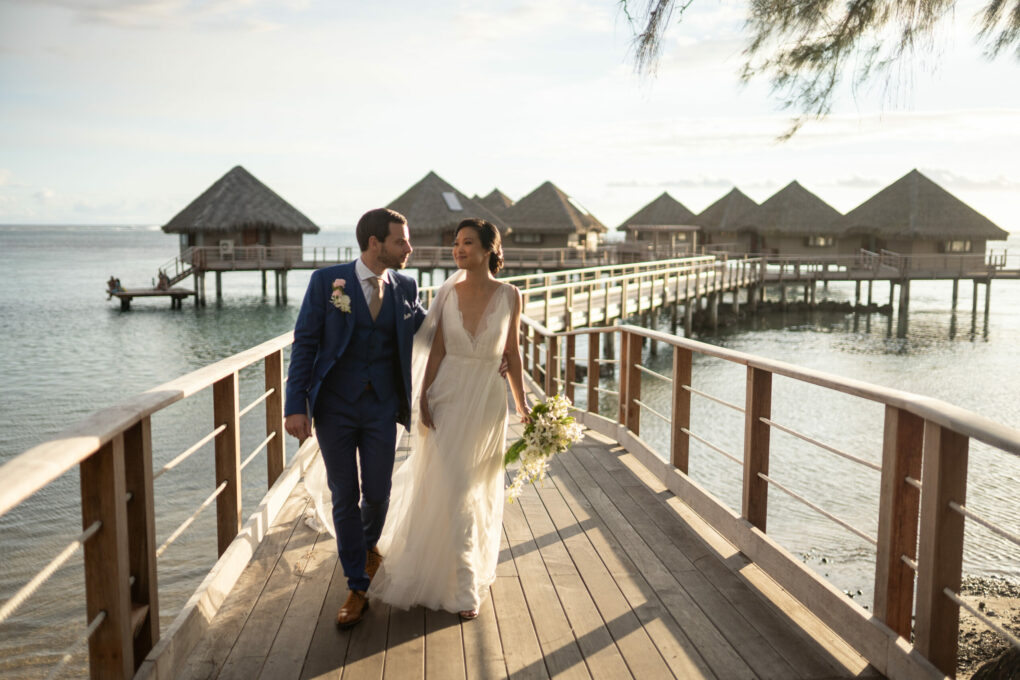 atelier swan robe de mariée création sur-mesure rose & plume sur mesure mariage tahiti